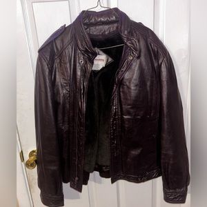 Chess King Brown leather jacket